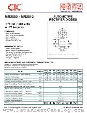 MR2502 datasheet pdf EIC discrete Semiconductors