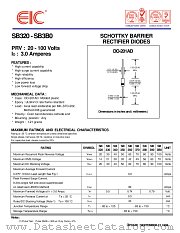 SB370 datasheet pdf EIC discrete Semiconductors