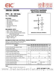SBOB0 datasheet pdf EIC discrete Semiconductors