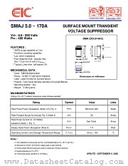 SMAJ5.0 datasheet pdf EIC discrete Semiconductors