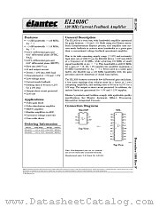 EL2030 datasheet pdf Elantec Semiconductor