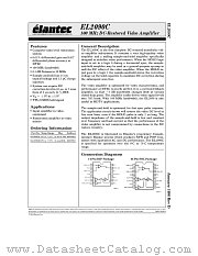 EL2090CM datasheet pdf Elantec Semiconductor