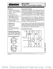 EL2120C datasheet pdf Elantec Semiconductor