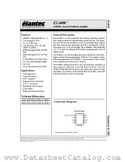 EL400C datasheet pdf Elantec Semiconductor