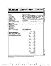 EL4344CU datasheet pdf Elantec Semiconductor