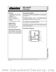 EL4453C datasheet pdf Elantec Semiconductor