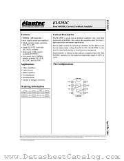 EL5292C datasheet pdf Elantec Semiconductor