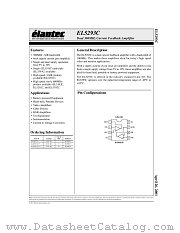 EL5293CS datasheet pdf Elantec Semiconductor