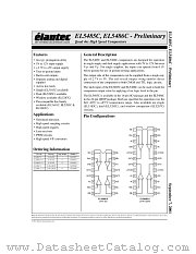EL5485CS datasheet pdf Elantec Semiconductor