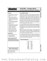 EL6259CU datasheet pdf Elantec Semiconductor