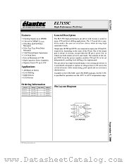 EL7155C datasheet pdf Elantec Semiconductor