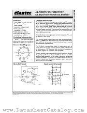 ELH0041G datasheet pdf Elantec Semiconductor