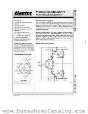 ELH0101 datasheet pdf Elantec Semiconductor
