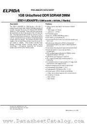 EBD11UD8ABFB-7A datasheet pdf Elpida Memory