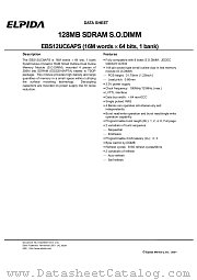 EBS12UC6APS-80 datasheet pdf Elpida Memory