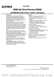 PD488588FF-C80-45-DH1 datasheet pdf Elpida Memory