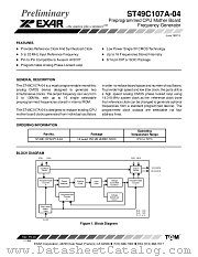 ST49C107A datasheet pdf Exar
