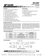 XR2207 datasheet pdf Exar
