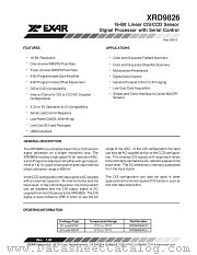XRD9826 datasheet pdf Exar