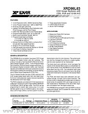 XRD98L63 datasheet pdf Exar