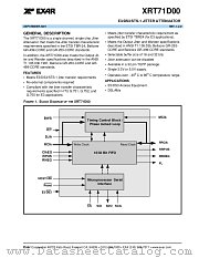 XRT71D00 datasheet pdf Exar