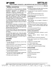 XRT75L03 datasheet pdf Exar