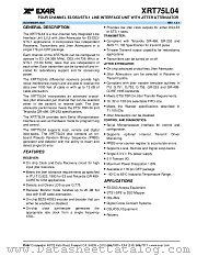 XRT75L04 datasheet pdf Exar