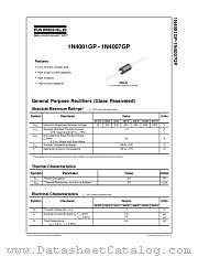 1N4005GP datasheet pdf Fairchild Semiconductor