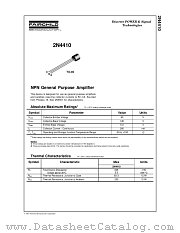 2N4410 datasheet pdf Fairchild Semiconductor