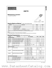 2N5772 datasheet pdf Fairchild Semiconductor