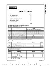 2W06G datasheet pdf Fairchild Semiconductor