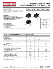 4N29 datasheet pdf Fairchild Semiconductor