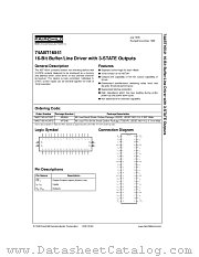 74ABT16541 datasheet pdf Fairchild Semiconductor