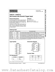 74AC14 datasheet pdf Fairchild Semiconductor