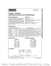 74AC541 datasheet pdf Fairchild Semiconductor