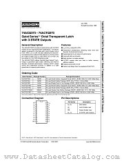 74ACQ373 datasheet pdf Fairchild Semiconductor
