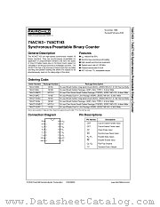74ACT163 datasheet pdf Fairchild Semiconductor