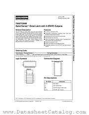74ACTQ563 datasheet pdf Fairchild Semiconductor
