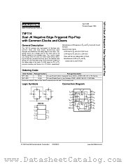 74F114 datasheet pdf Fairchild Semiconductor