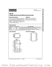 74F169 datasheet pdf Fairchild Semiconductor