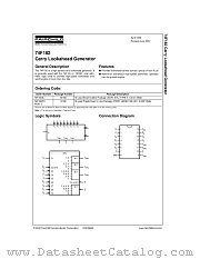 74F182 datasheet pdf Fairchild Semiconductor