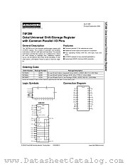 74F299 datasheet pdf Fairchild Semiconductor