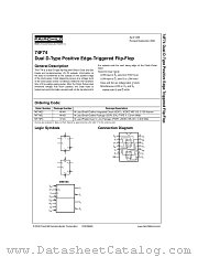 74F74 datasheet pdf Fairchild Semiconductor
