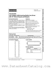 74LCX16240 datasheet pdf Fairchild Semiconductor
