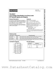 74LCX241 datasheet pdf Fairchild Semiconductor