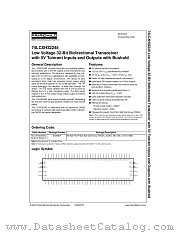 74LCXH32245 datasheet pdf Fairchild Semiconductor