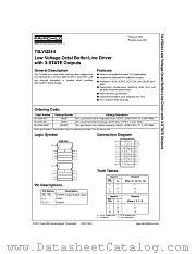 74LVQ244 datasheet pdf Fairchild Semiconductor
