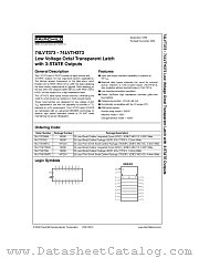 74LVT373 datasheet pdf Fairchild Semiconductor