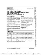 74LVTH162240 datasheet pdf Fairchild Semiconductor