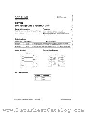 74LVX02 datasheet pdf Fairchild Semiconductor